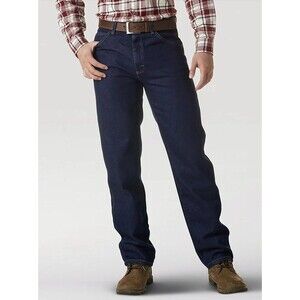 Wrangler Rugged Wear Classic Fit Jeans Mens Denim 39902PW Dark Size 40x36 NEW